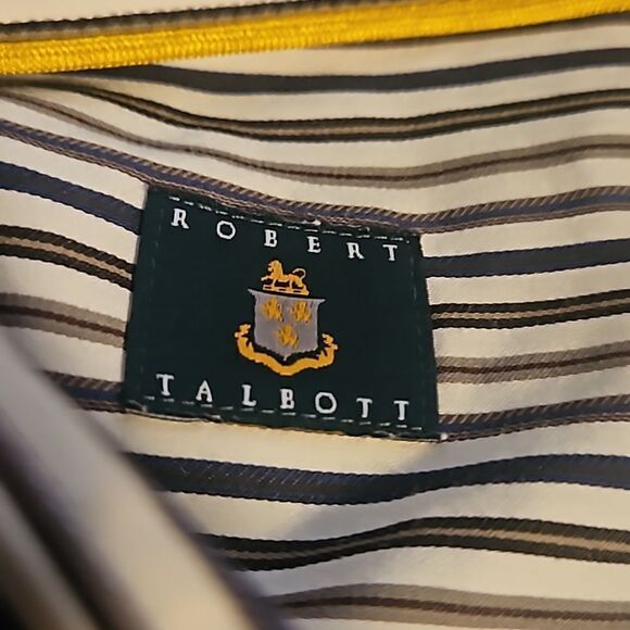 Robert Talboot men stripe shirt XXL - Picture 2 of 9